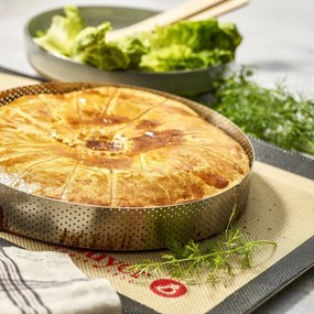 De Buyer 3098.09 perforált torta körkeret 24,5 cm,rozsdamentes acél, 24,5 cm