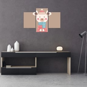 Kép - Egér sállal (90x60 cm)