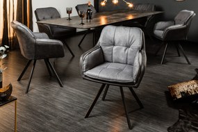 LOUNGER design szék - szürke/antracit