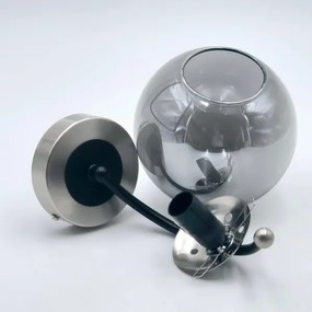 Fali lámpa GEORGIA 1xE14/5W/230V matt króm/füstös