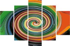 Absztrakt kép - színes spirál (150x105 cm)
