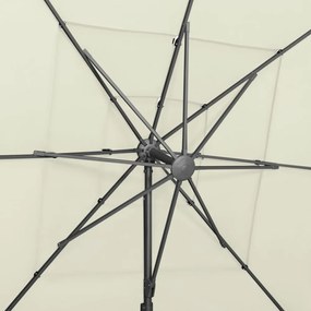 4 szintes homokszínű napernyő alumíniumrúddal 250 x 250 cm