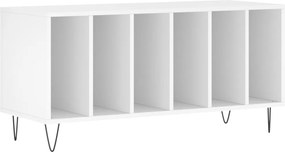 vidaXL fehér szerelt fa hanglemezszekrény 100 x 38 x 48 cm