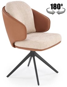 K554 szék, barna / bézs