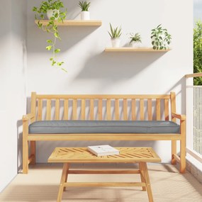 Raklap Párnák padhoz 2 db Szürke 200x40x8 cm Oxford szövet