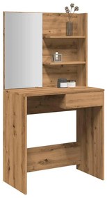 fésülködőasztal tükörrel Artisan Oak 74,5x40x141 cm