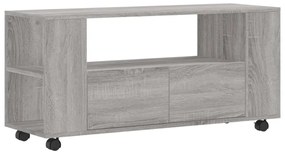 szürke sonoma színű szerelt fa TV-szekrény 102x34,5x43 cm