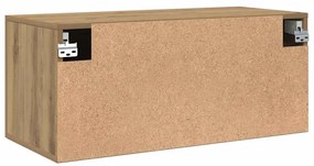Fali Szekrény kézműves tölgy 80 x 36.5 x 35 cm Faanyag