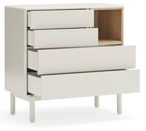 Krémszínű komód 90x90x40 cm Corvo – Teulat