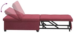 Kanapéágy Piros 194 x 67 x 37 cm szövet