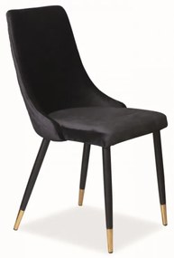 Piano Velvet étkezőszék fekete