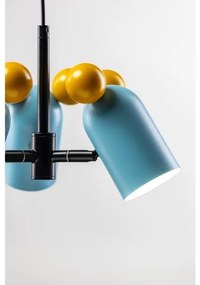 Lámpa Mennyezeti lámpatest MOUSE II, 2035, max.250V, 50/60Hz, 3*E27, max.25 W,  IP20, átmérő 30 cm, kék