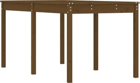 vidaXL mézbarna tömör fenyőfa kerti asztal 159,5 x 82,5 x 76 cm