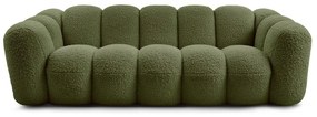 Zöld buklé kanapé 232 cm Hippolyte – Bobochic Paris