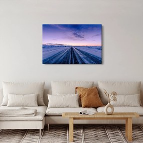 A téli út képe (90x60 cm)