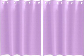 vidaXL Fekete Függöny Gyűrűkkel 2 pcs Lila 140 x 140 cm Poliészter