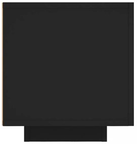fekete TV-szekrény LED-lámpákkal 160 x 35 x 40 cm