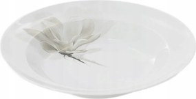 Lubiana Roma Mély Leveses Tányér 1 db Porcelán Magnolia 24 cm