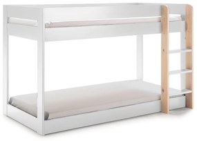 Fehér emeletes gyerekágy 90x190 cm Angel – Marckeric