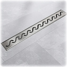 Welle zuhanyfolyóka szifonnal 70cm inox rozsdamentes acél