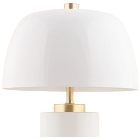Fehér LED dimmelhető asztali lámpa fém búrával (magasság 30 cm) Freya – Leitmotiv