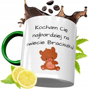 Zöld Bögre Testvérnek Ajándékba, fényképes nyomattal