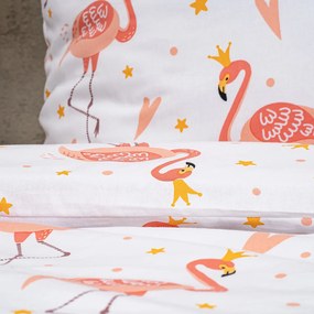 4Home Flamingo gyerek pamut ágyneműhuzat, 140 x 200 vcm, 70 x 90 cm, 140 x 200 cm, 70 x 90 cm