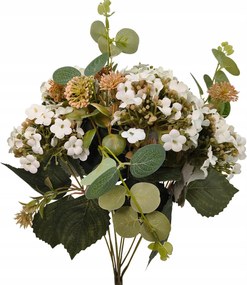 Mesterséges kalina csokor fehér 42 cm, zöld