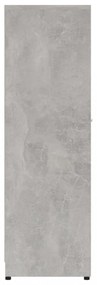 betonszürke szerelt fa fürdőszobaszekrény 30 x 30 x 95 cm