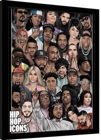 Keretezett poszter Hip Hop Icons