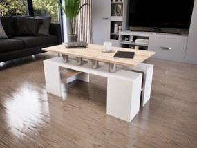Cubara Dohányzóasztal (Fehér-Sonoma) modern