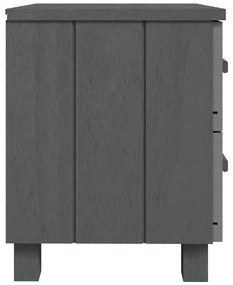 HAMAR sötétszürke tömör fenyőfa éjjeliszekrény 40x35x44,5 cm