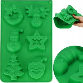 Szilikon Forma Mézeskalács Keksz Karácsonyfa