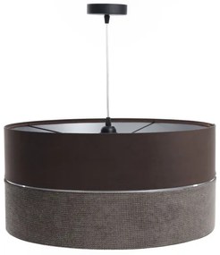 Csillár zsinóron TWIST 1xE27/60W/230V barna/ezüst