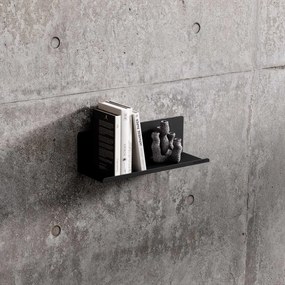 Fali polc JOANNE 400 mm, fekete