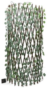 Aigostar LED napelemes lánc 148 LED, 2x1,2m, IP65, meleg fehér, eukaliptusz