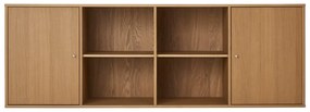 Natúr színű alacsony függő komód tölgyfa dekorral 176x61 cm Mistral – Hammel Furniture