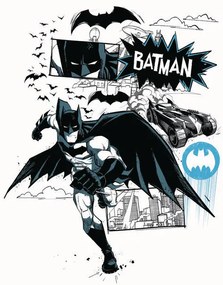 Művészi plakát Batman - Draw, (26.7 x 40 cm)