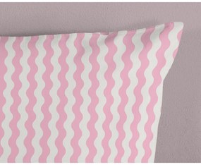 Rózsaszín-türkiz egyszemélyes pamut gyerek ágyneműhuzat 140x200 cm Sweety – Good Morning