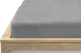 Mikroplüss lepedő SOFT 140x200 cm világosszürke