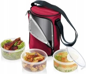 Uzsonnás termosz 3 légmentesen záródó tartály Tescoma