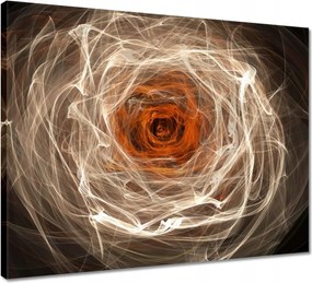 Vászonkép 50x40 Fraktál rózsa