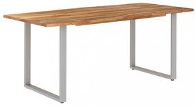 tömör akácfa étkezőasztal 180 x 90 x 76 cm