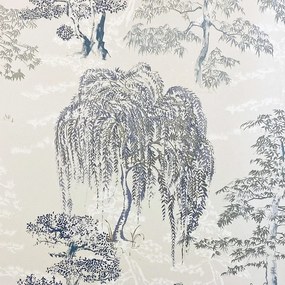 Arthouse Signature 1 Oriental Garden kék fa mintás papír tapéta – 909809