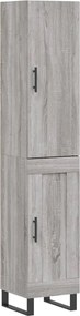 vidaXL szürke sonoma szerelt fa magasszekrény 34,5 x 34 x 180 cm