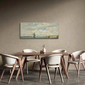 Kép - Eugène Boudin, Coast of Brittany, reprodukciók (120x50 cm)
