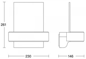 STEINEL 87579 - LED Házszám érzékelővel L 820 SC LED/9,8W/230V IP44