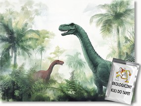 Fotótapéta Flizelina Gyerekek Dzsungel Dinoszaurusz Dinopark Pálmafák 416x290 ragasztó