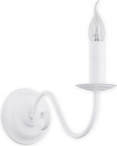 Asti fali lámpa, fehér gyertyatartó láng izzóval a folyosóra