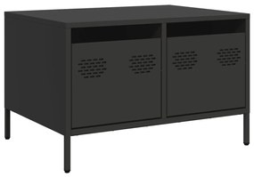 fekete hidegen hengerelt acél TV-szekrény 68 x 50 x 43,5 cm